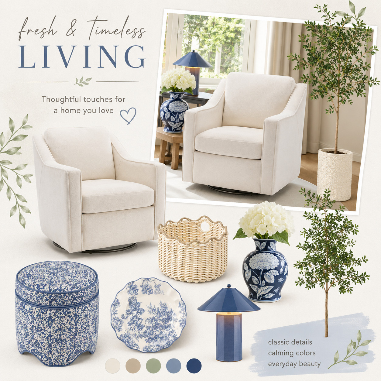 Loving these calming blue touches from Target!  

 #LTKSeasonal #LTKHome