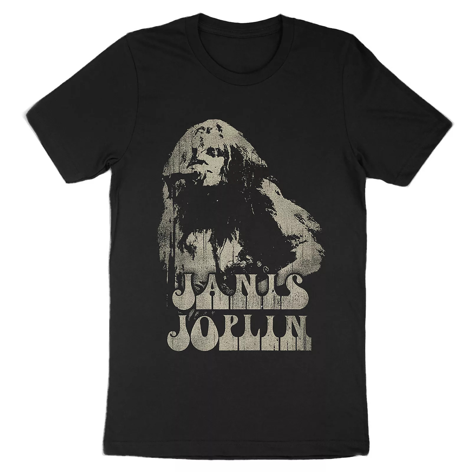 Men's Janis Joplin Singing Tee, Size: Small, Black | Kohl's