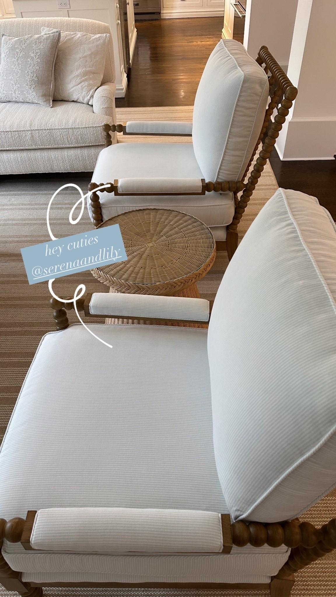 New Serena and Lily Beckett Chairs FTW 💙💙💙

#LTKSpringSale #LTKHome #LTKSaleAlert