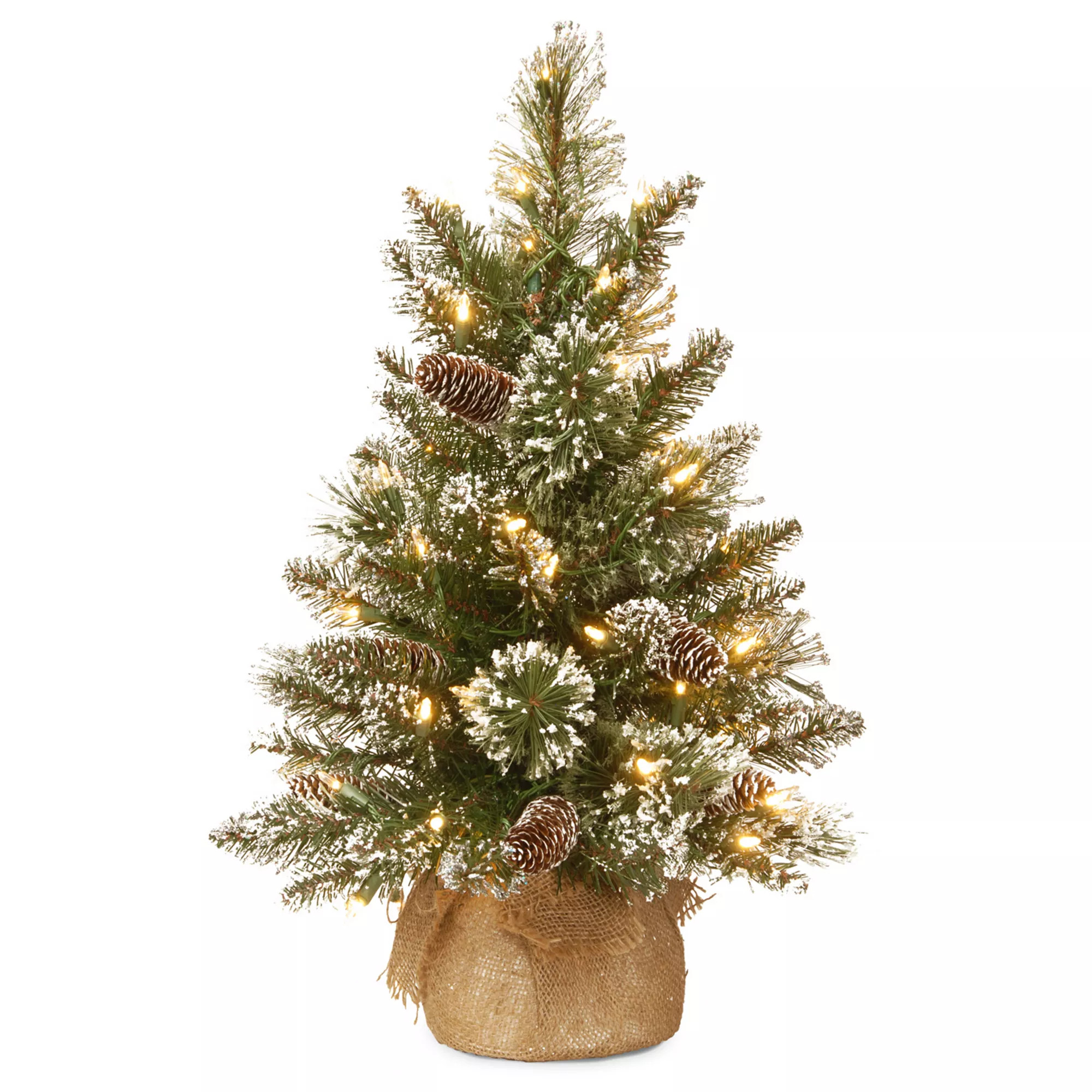National Tree Company 2-ft. Pre-Lit Artificial Pine Christmas Tree | Kohl's