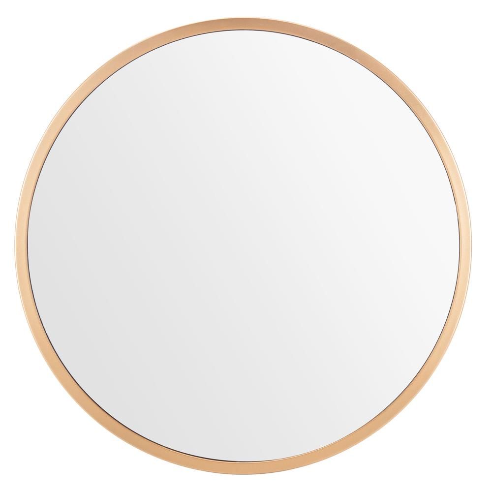 Safavieh Eason 30 in. Classic Round Mirror, Copper/Brass - Walmart.com | Walmart (US)