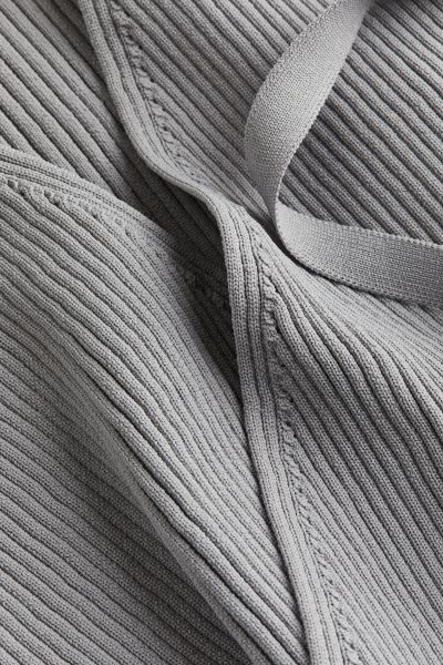 Rib-knit wrap top | H&M (UK, MY, IN, SG, PH, TW, HK)