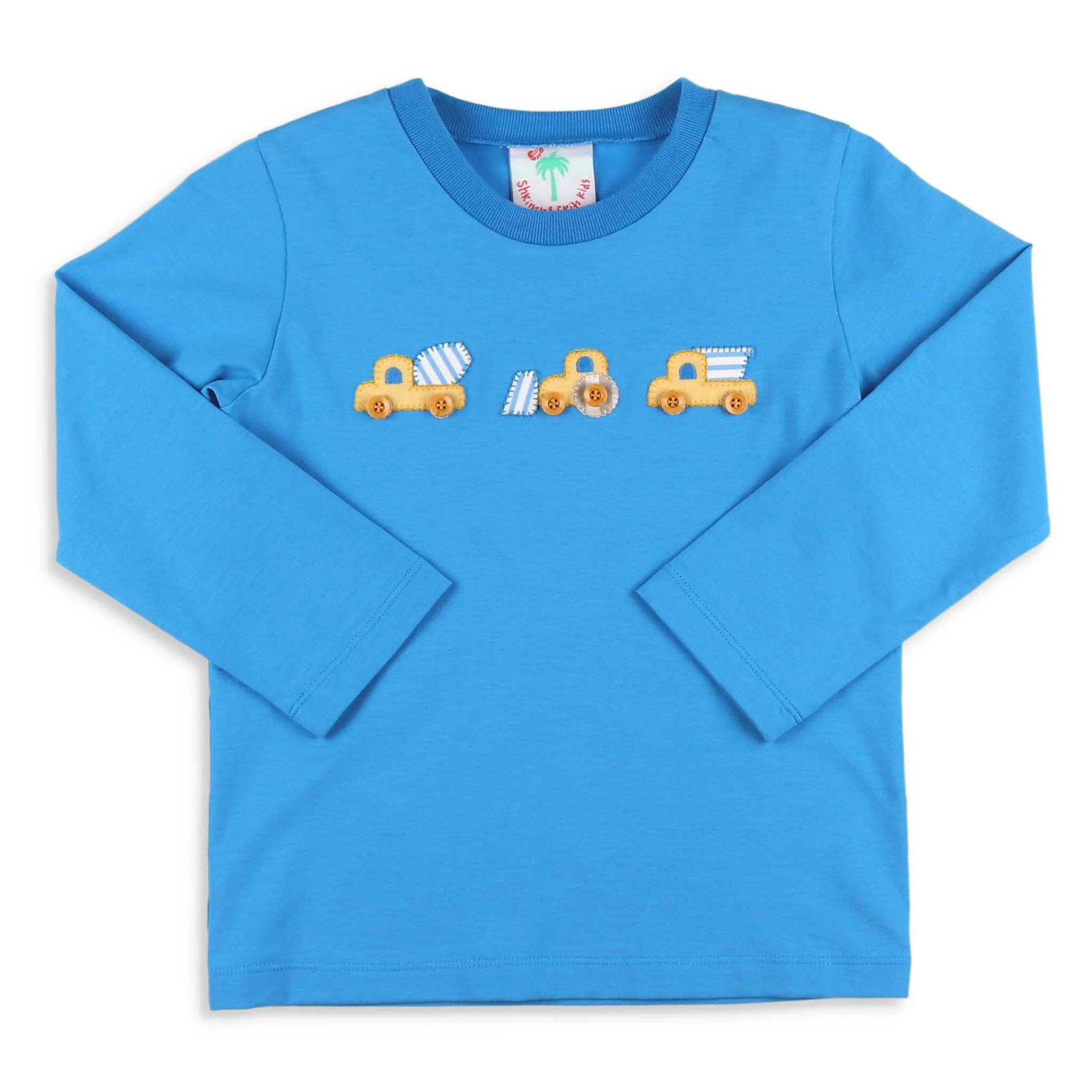 Boys Applique T Shirt - Construction Trucks - Shrimp and Grits Kids | Shrimp and Grits Kids