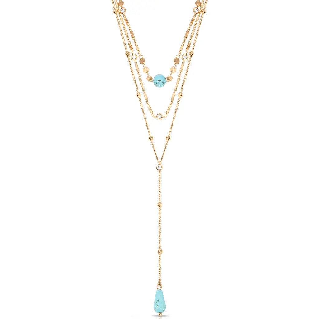 Ettika Layered Y-Necklace in Turquoise at Nordstrom | Nordstrom