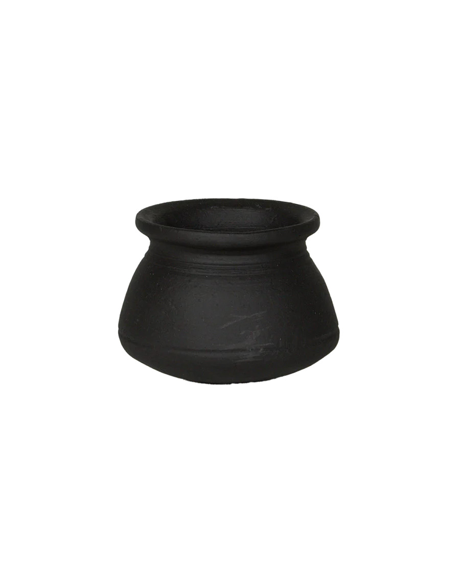 Olive Ateliers Vintage Clay Vessel - Black from India | Olive Ateliers