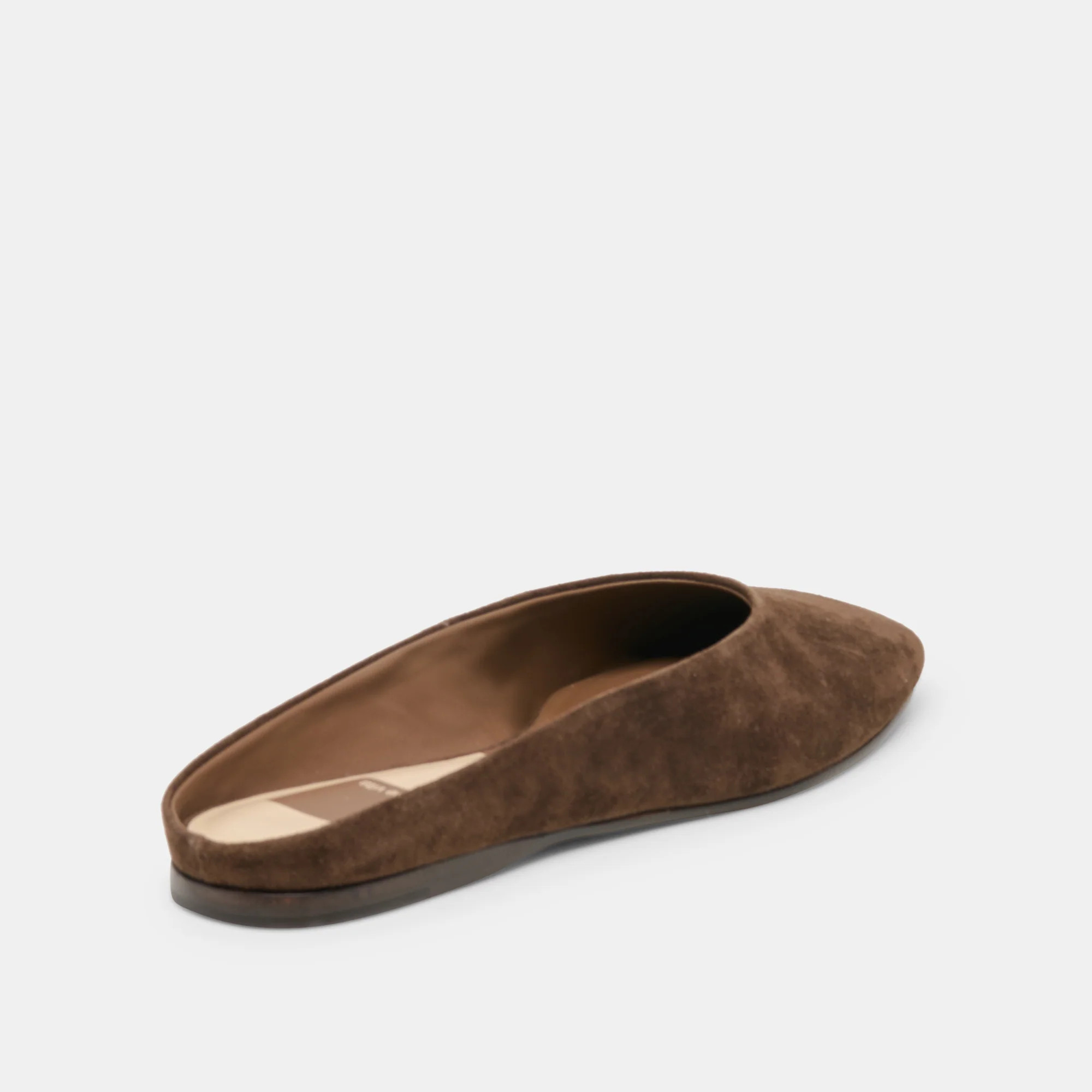 Eila Flats Dk Brown Suede | DolceVita.com