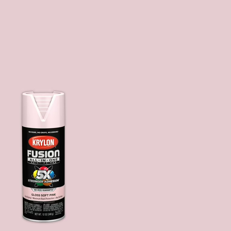 Krylon K02717007 Krylon Fusion All-In-One Pink Blush Gloss 12 oz Spray Paint, Multi-Surface, (1 P... | Walmart (US)
