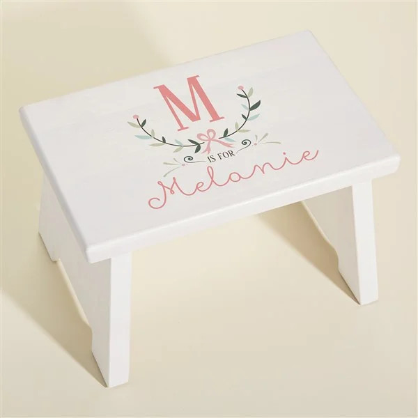 Girly Chic Personalized Kids Step Stool | Personalization Mall