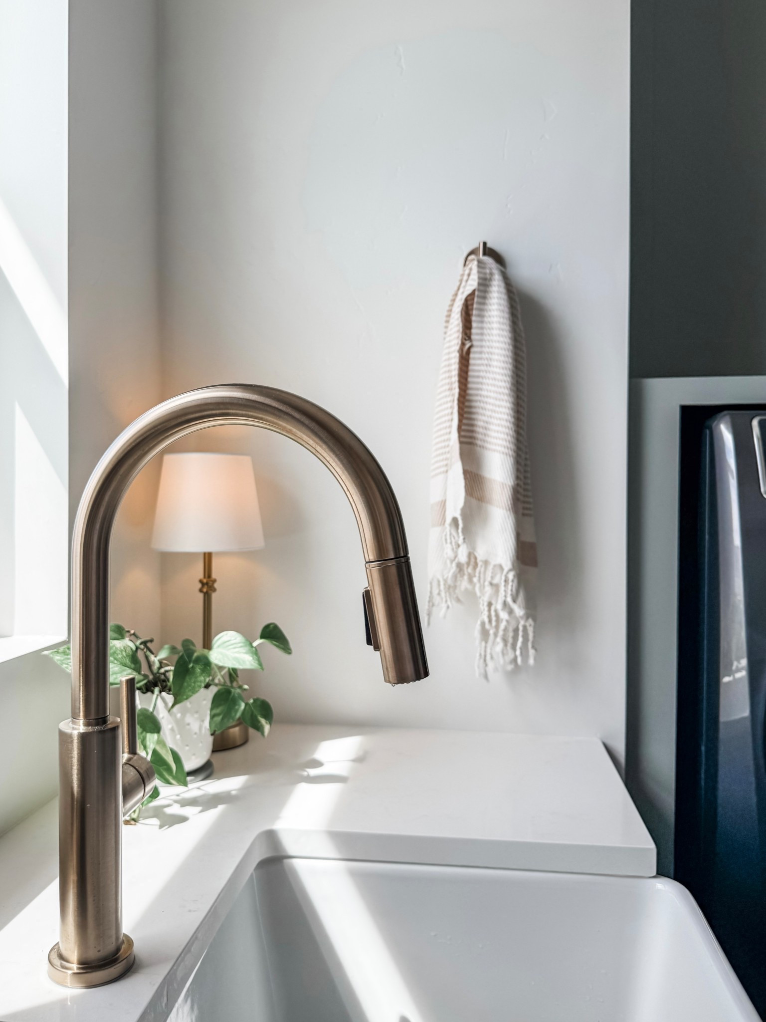 One of my favorite views! The little lamp adds so much warmth to this space 🤍

#LTKHome