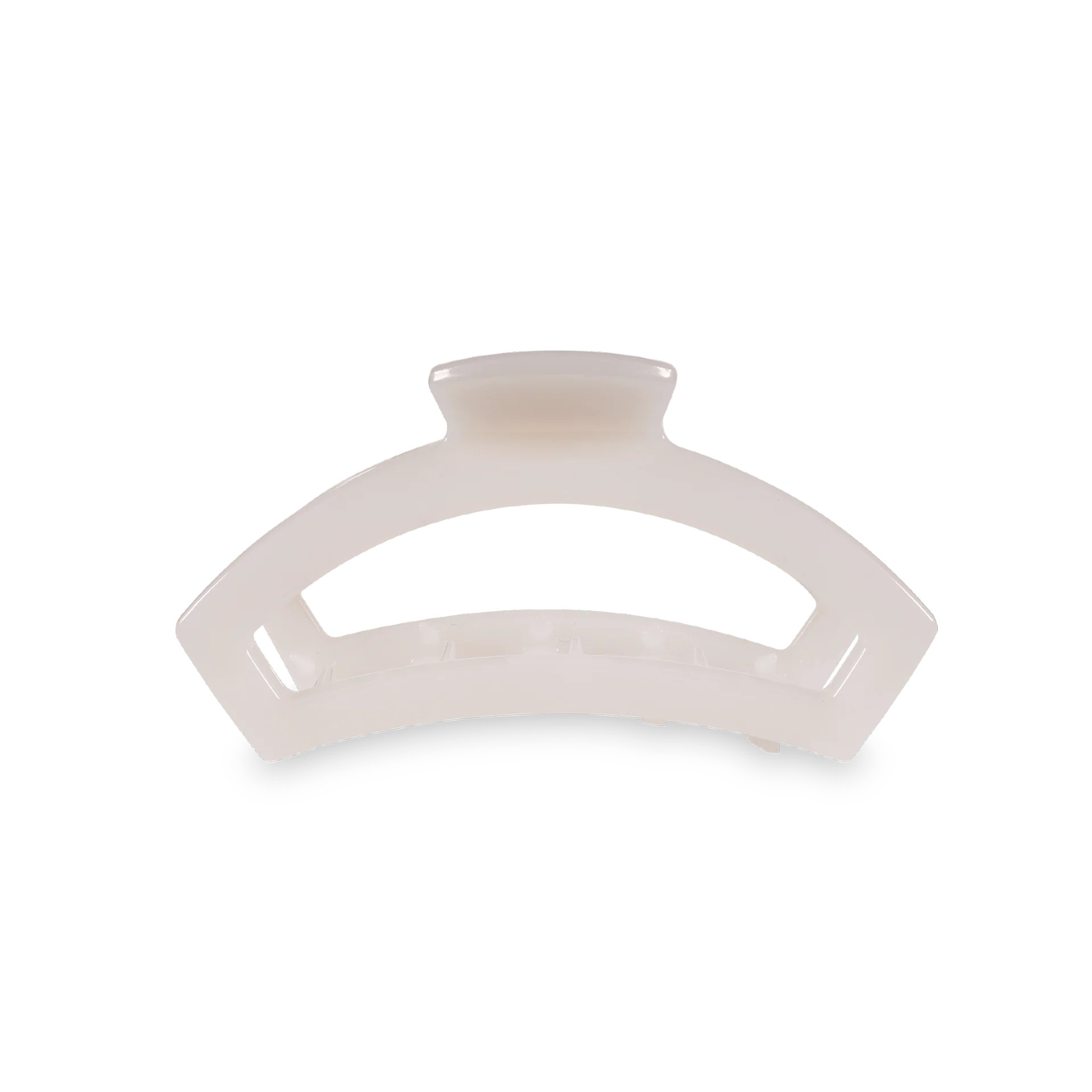Open Coconut White Small Claw Hair Clip | TELETIES