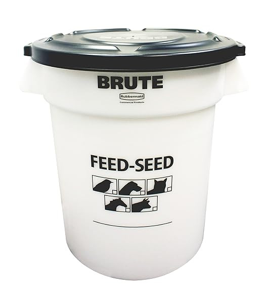 Rubbermaid Commercial 1868861 Feed and Seed Brute with Lid, 20 Gallon | Amazon (US)