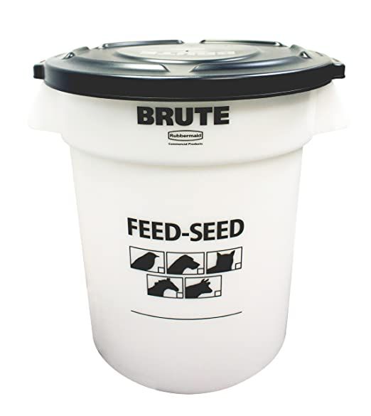 Rubbermaid Commercial 1868861 Feed and Seed Brute with Lid, 20 Gallon | Amazon (US)