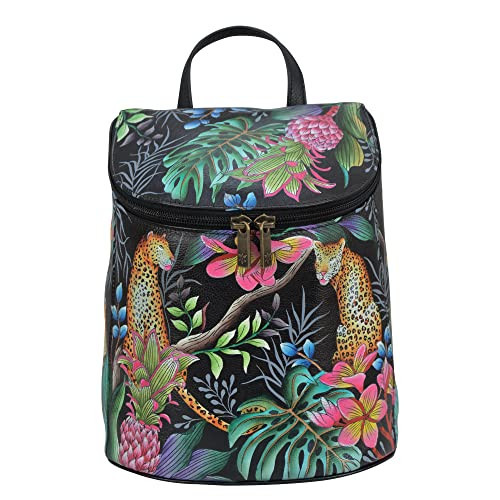 Anuschka Women’s Original Leather Hand-Painted Backpack, Jungle Queen | Amazon (US)