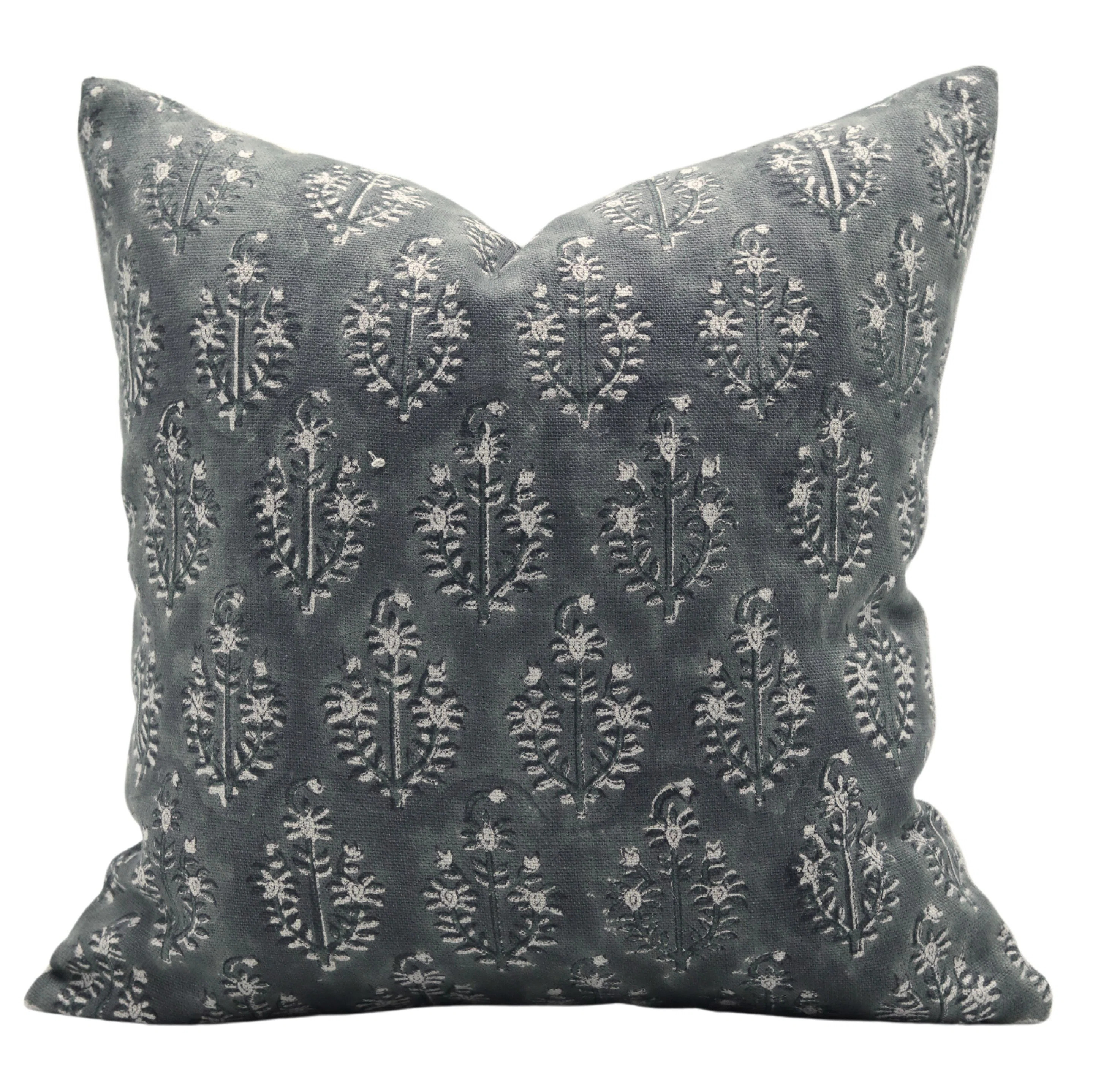 Floral Linen Indoor/Outdoor Reversible Pillow Cover | Wayfair North America