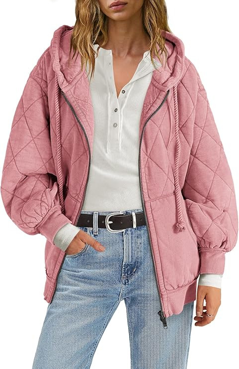 Yanekop Womens Quilted Jackets Lightweight Puffer Jacket Casual Padded Coat Outwear Oversized Puf... | Amazon (US)