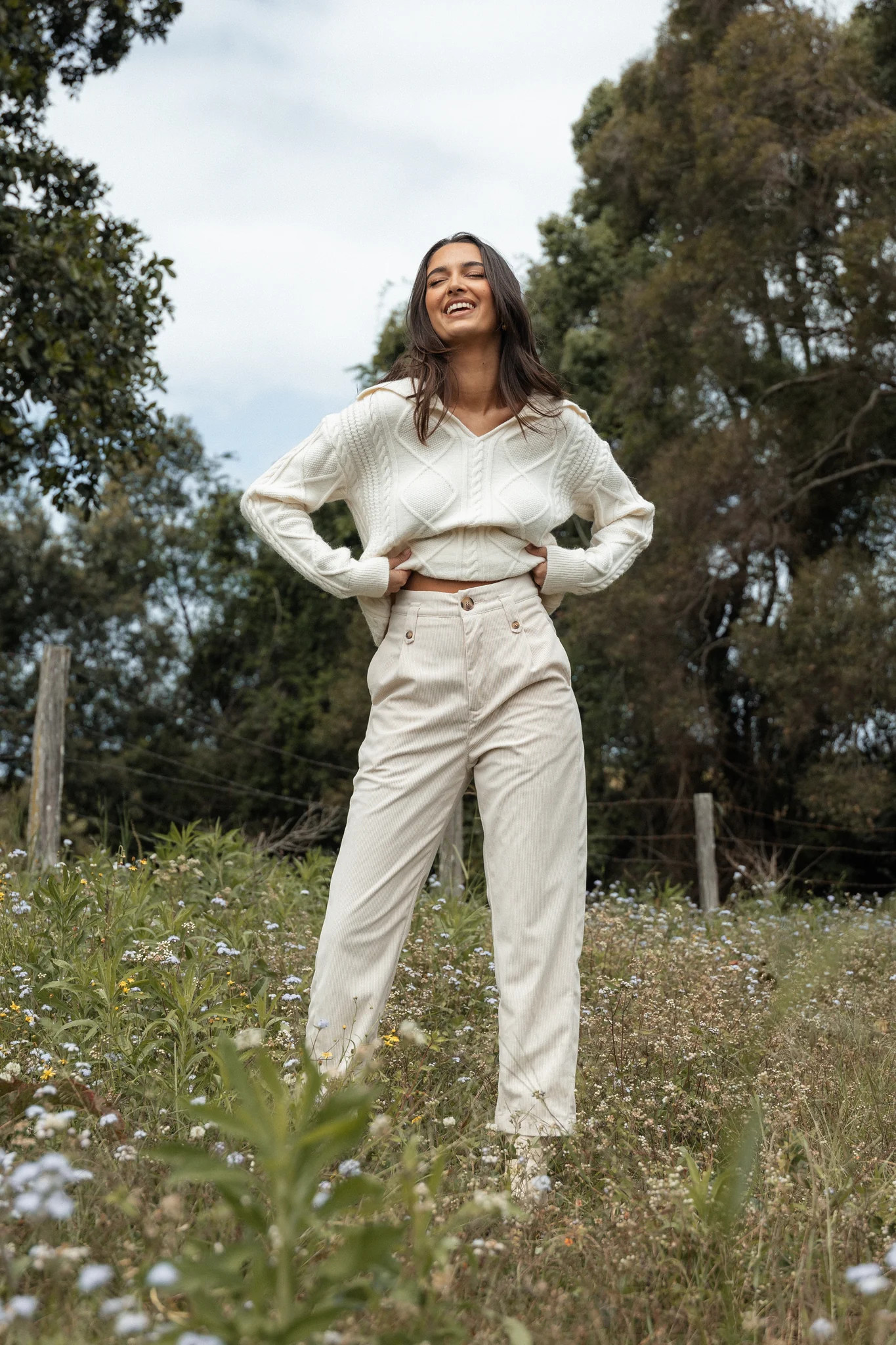 Jones Cord Pant - Cream | Petal & Pup (US)