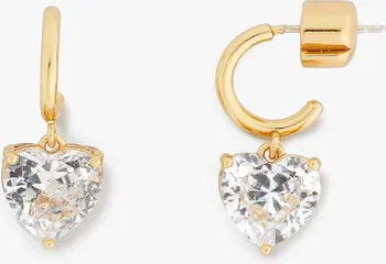 kate spade new york my love heart drop huggie hoop earrings | Nordstrom | Nordstrom Canada