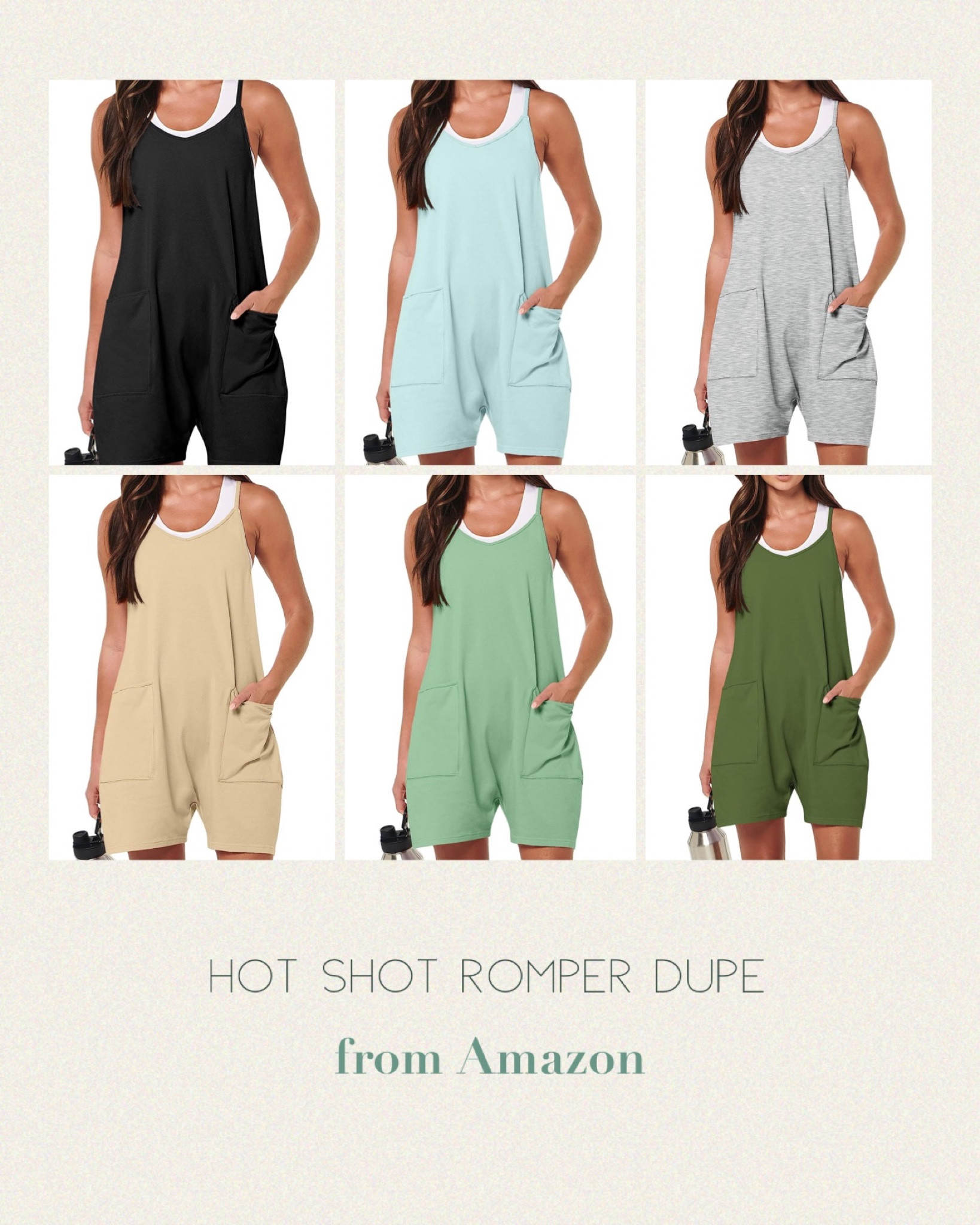 Hot Shot Romper Dupe from Amazon for half of the price than from Free People ones 

#LTKunder50 #LTKstyletip #LTKFind