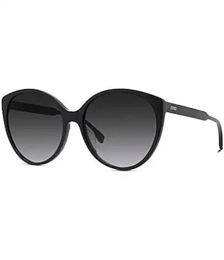 FENDI Women's FENDI Fine 59mm Round Sunglasses - Shiny Black/Smoke | Dillard's