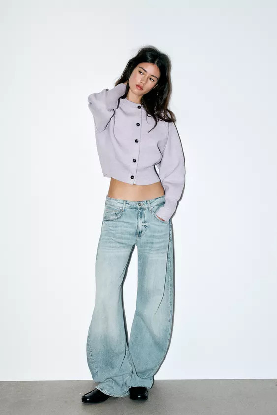 CROPPED KNIT JACKET | Zara US