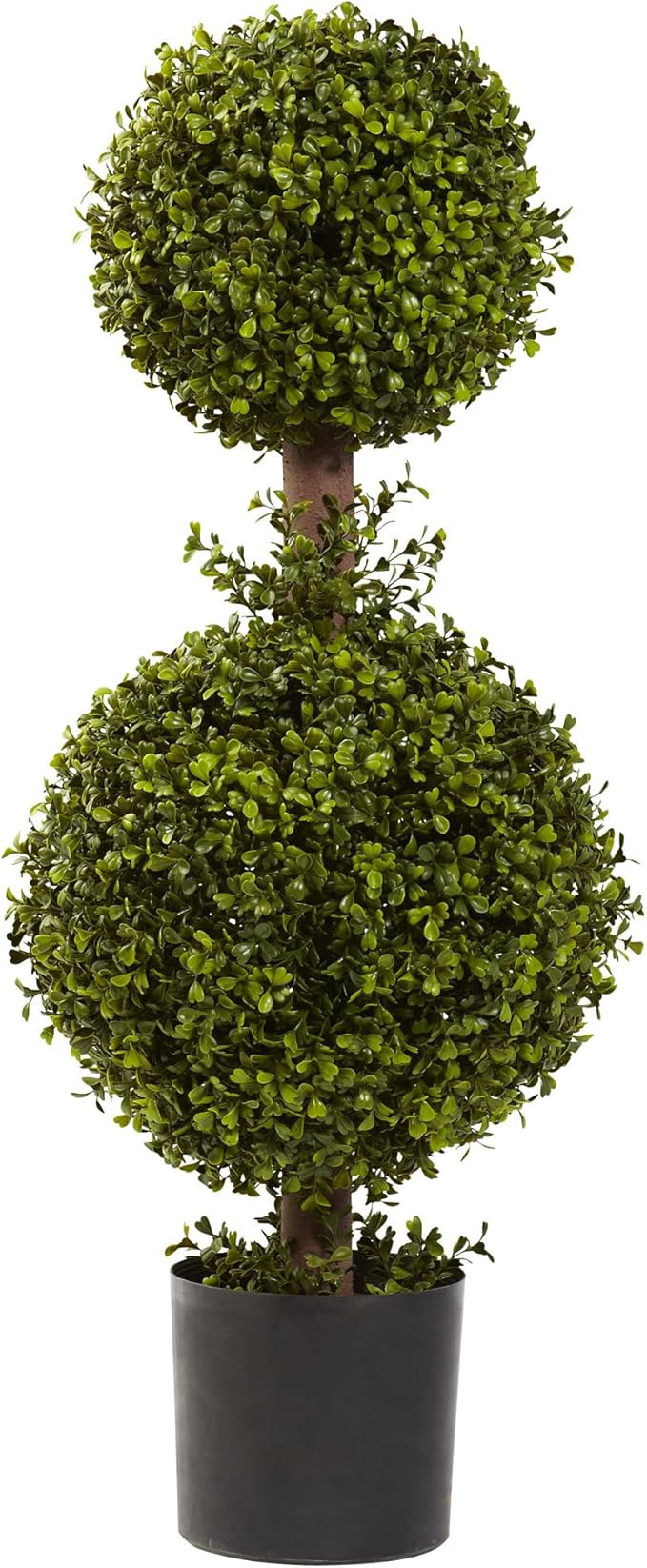 Nearly Natural 35IN Artificial Double Boxwood Topiary Ball Tree, Fake Topiary Plant for Indoor Ho... | Amazon (US)