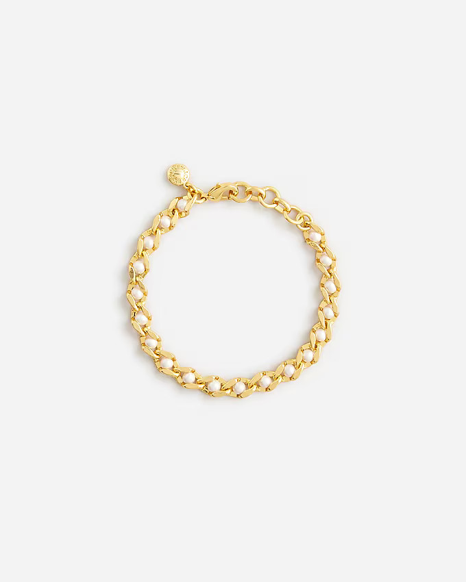 Pearl chain bracelet | J. Crew US