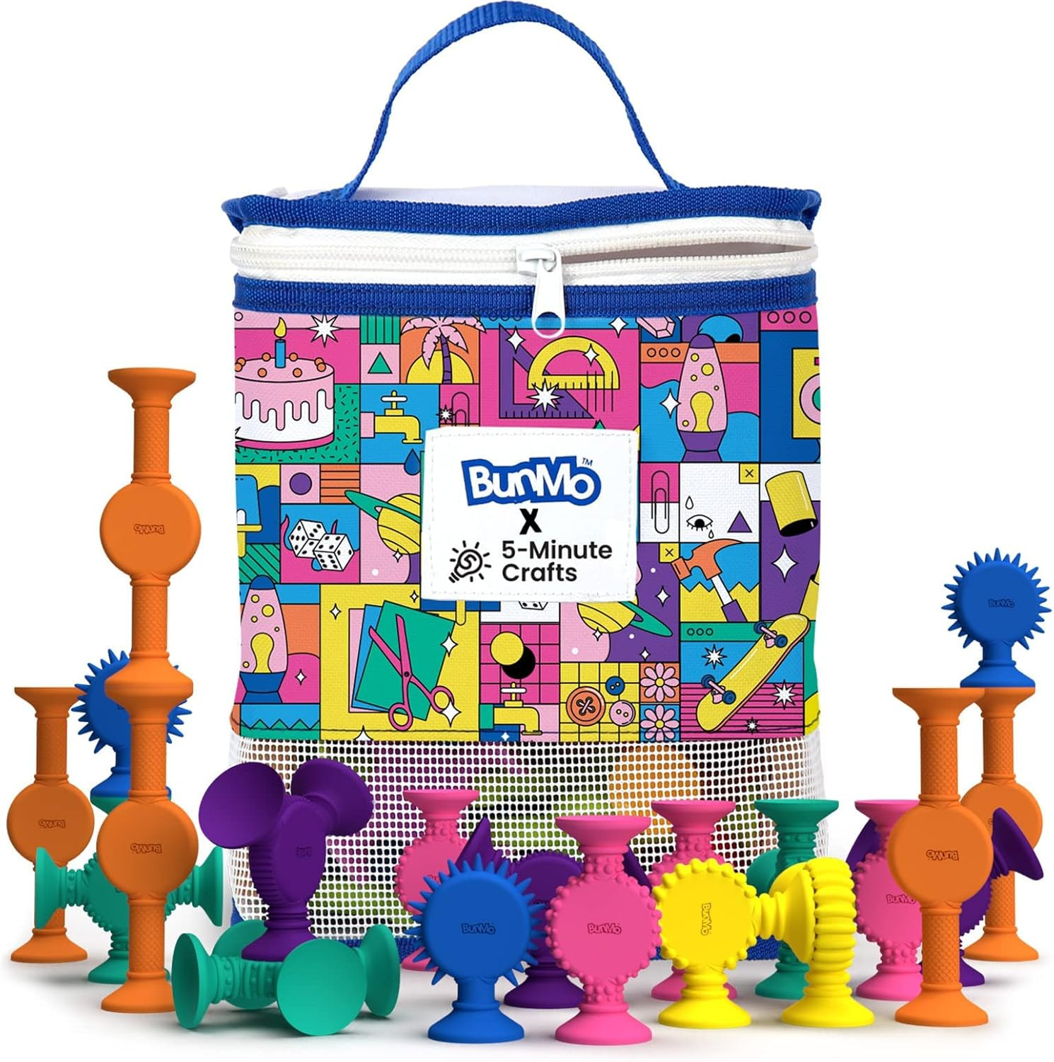 BUNMO Suction Bath Toys 24pcs | Perfect for Bath Playtime | Hours of Fun & Creativity | Toddler B... | Amazon (US)