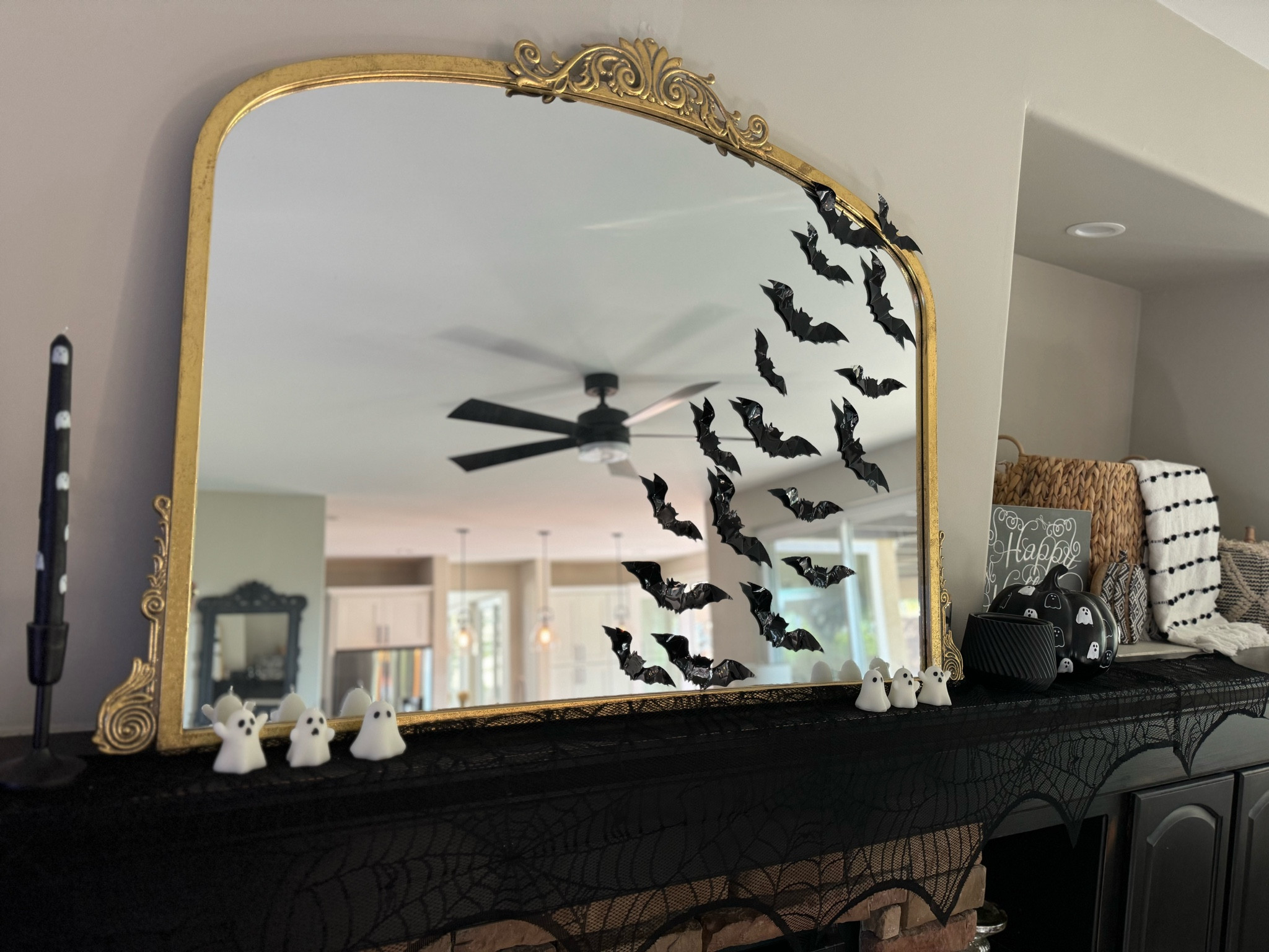 Spooky & Chic Mantle Decor: Ghost Candles, Spider Web Runner & Bat Stickers
#HalloweenDecor #SpookyVibes #FallHomeDecor #GhostCandles #BatStickers

#LTKHoliday #LTKHome #LTKHalloween