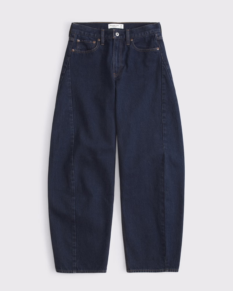 Mid Rise Barrel Jean | Abercrombie & Fitch (US)