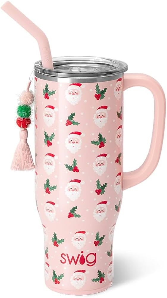 Swig Life 30oz Mega Mug, 30oz Tumbler with Handle and Straw, Large Insulated Tumblers, Cup Holder... | Amazon (US)