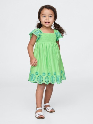 Baby & Toddler Smocked Eyelet Dress | Gap (US)