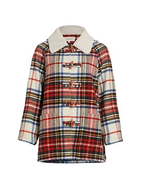 The Great Cabinmate Plaid Toggle Jacket | Saks Fifth Avenue