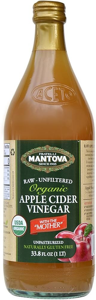 100% Raw-unfiltered Organic Apple Cider Vinegar with "The Mother" 34 Oz (Pack of 1) USDA Certifie... | Amazon (US)