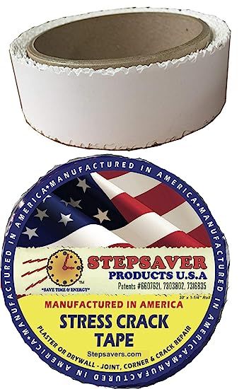 Stepsaver Products Self Adhesive Stress Crack Tape (1.25'' x 30' Smooth Roll) Item 7030 | Amazon (US)
