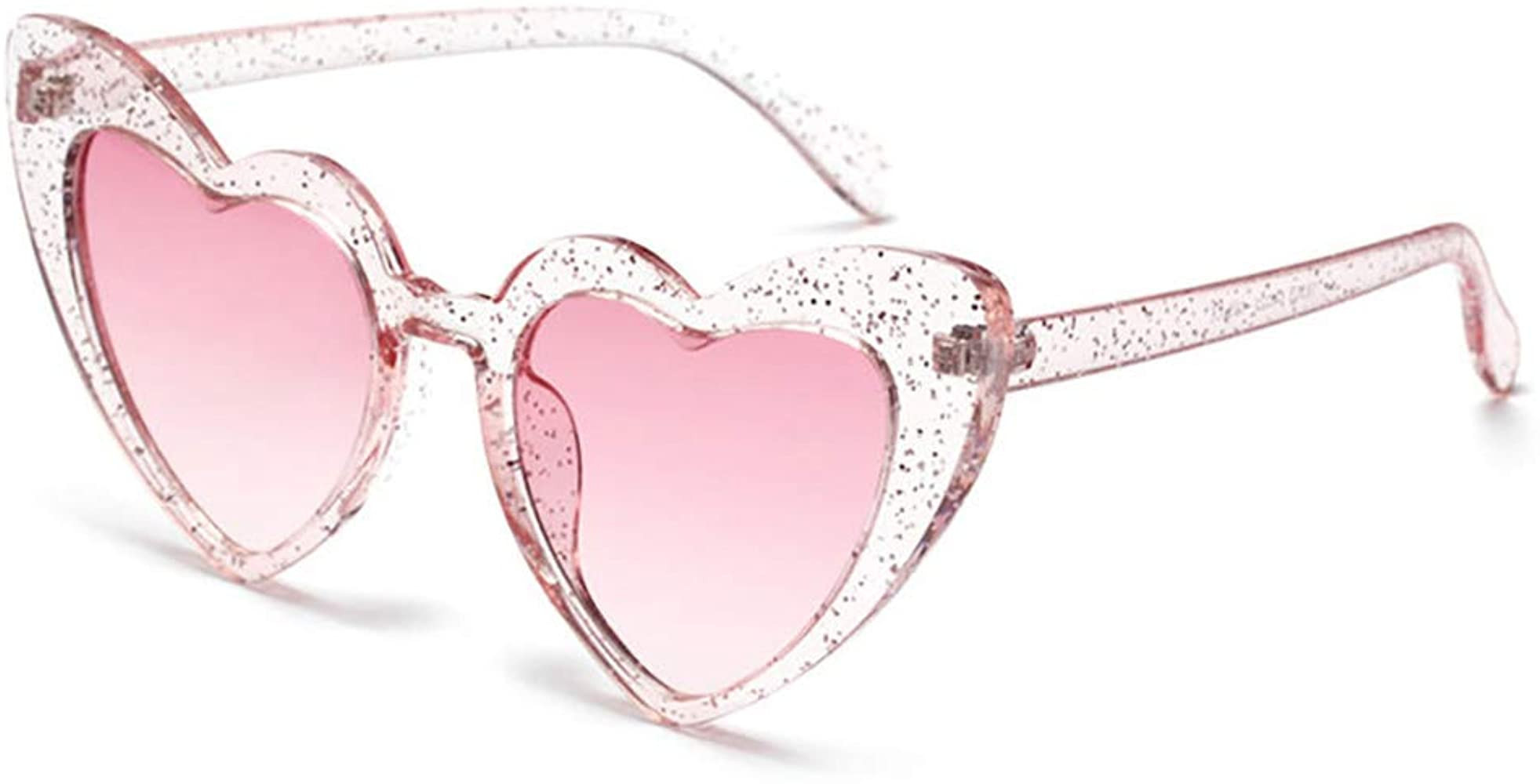 Dollger Heart Sunglasses for Women Retro Love Eyeglasses Vintage Cat Eye Glasses UV400 | Amazon (US)