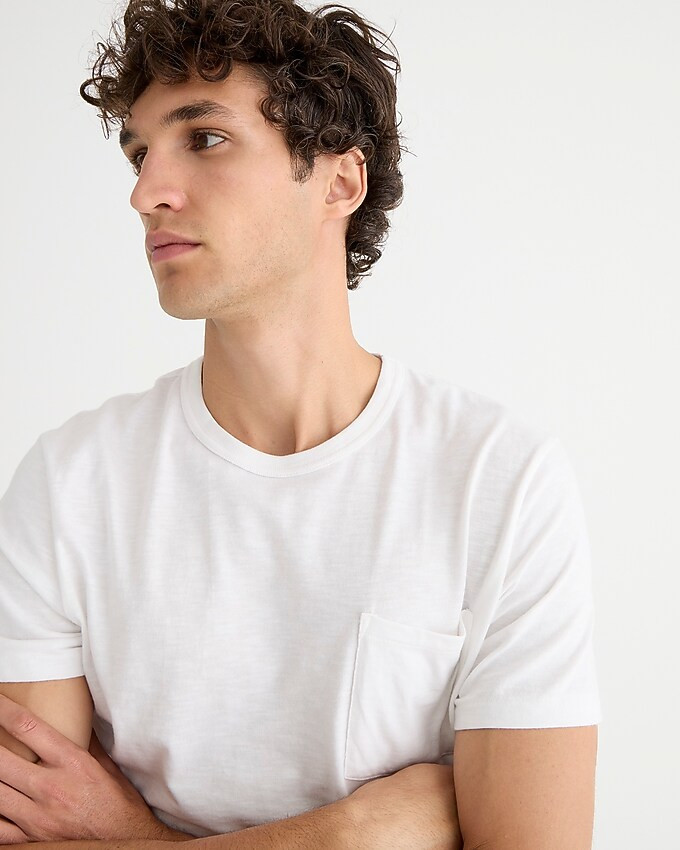 Garment-dyed slub cotton crewneck T-shirt | J. Crew US
