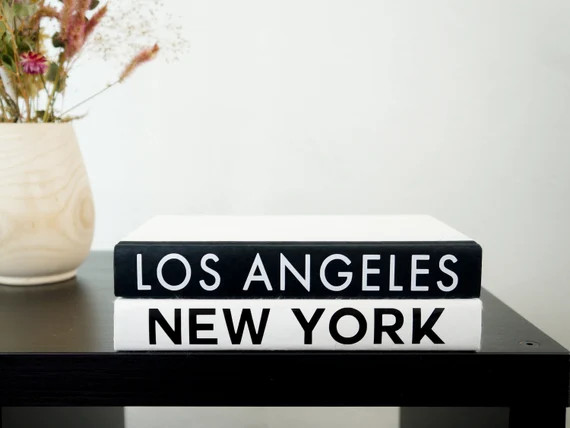 Custom Black and White City Books Set Custom Quote Books - Etsy | Etsy (US)