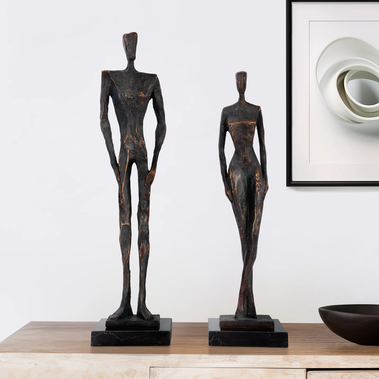 Lark Manor™ Blessington 2-Piece Jimara Statuary, Bronze | Wayfair | Wayfair North America