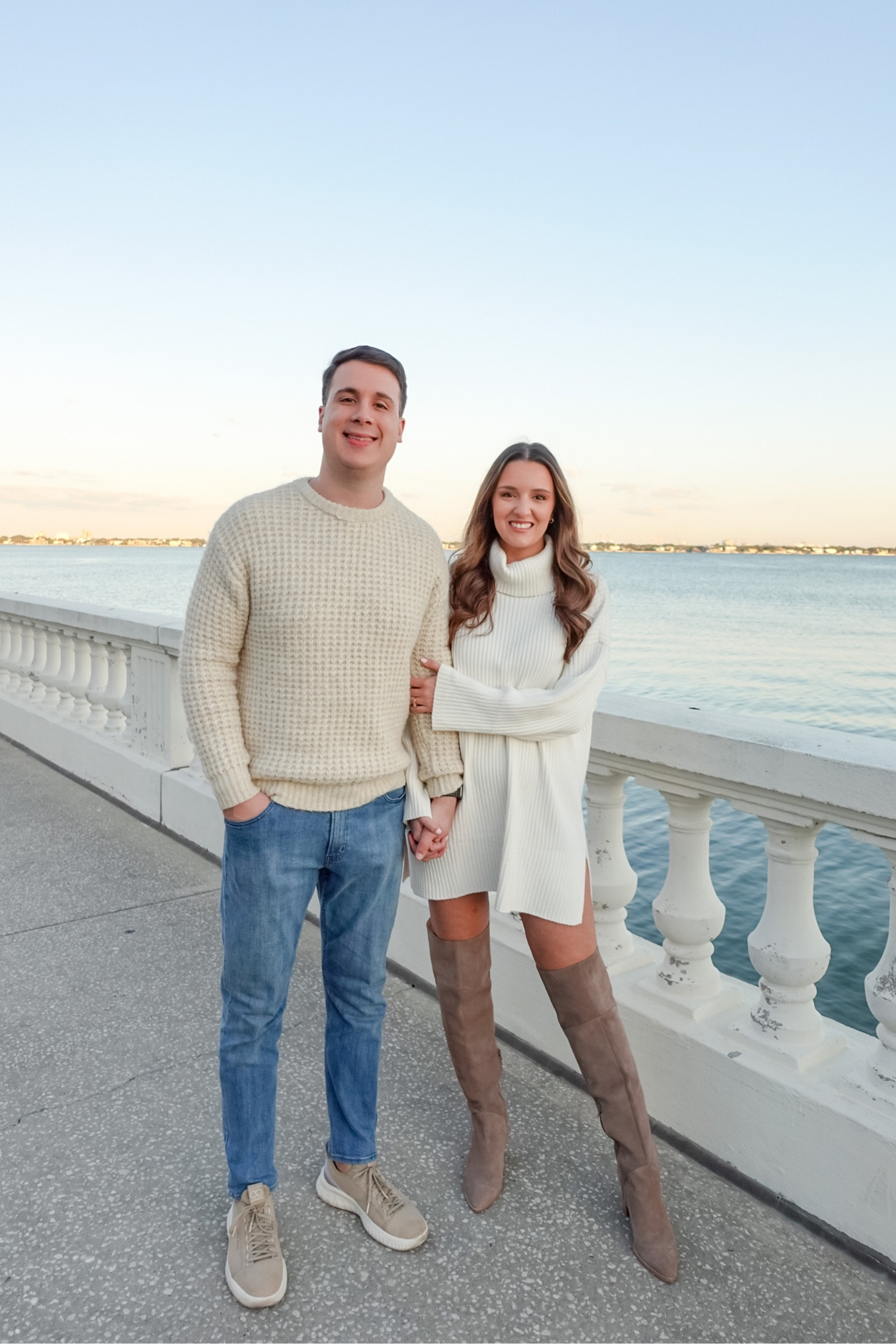 Ended up returning the dress due to the slit length going up a tad too high for my liking but linking similar!

Boots are sold out in brown but linking the same ones in black. These are some of my favorite boots I’ve owned because of the height and they are so comfortable!!!

Christmas card
Winter outfit 
Sweater dress
White sweater dress 
Turtleneck
Winter wedding 
Christmas dress
Christmas Eve dress 
Christmas dinner 
Florida winter outfit
Florida outfit
Florida winter dress

#LTKHoliday #LTKSeasonal #LTKfindsunder50