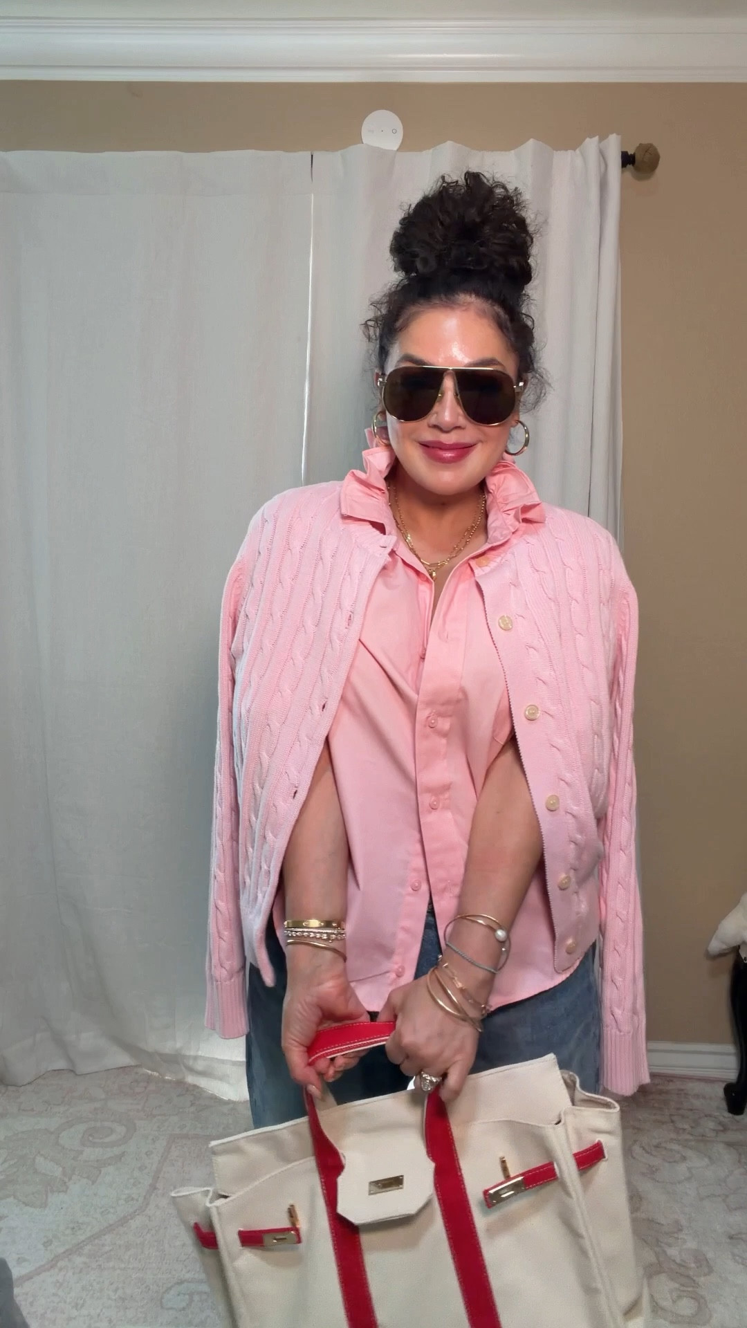 Today’s look is all about the power of a great cardigan. 💕

This pink one from Pearls & Camo is truly top notch — I love all of their knits. The right cardigan can be styled so many different ways and instantly elevates a look.

Today I’m leaning into a little Preppy Chic meets Pretty in Pink…and I’m loving it. ✨

Ladies — never underestimate a good cardigan. It’s one of those pieces that just works. Everything’s linked for you in LTK. 

#over40fashion #StyleOver50 #MidlifeStyle #over50 #over50andFabulous

#LTKOver40 #LTKootd #LTKgrwm