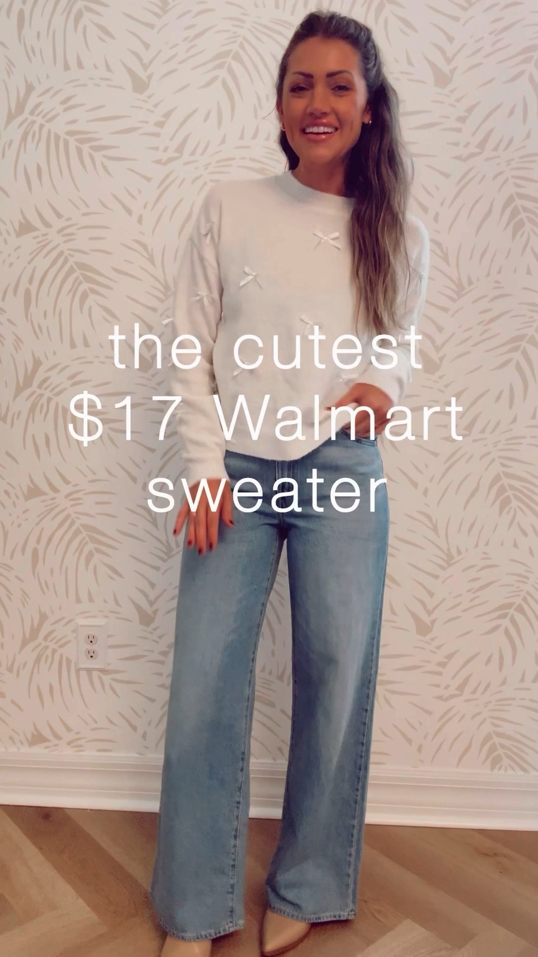 This was the LAST one my store had!! I grabbed it so fast 😅 it’s a size M.. I would def prefer S or XS to be more fitted in the sides but honestly, it’s not bad! I think it depends if you want it loose like mine or more fitted— up to your personal preference. 🤍 I wanted to snag it and share it with y’all before it sells out!!! Sooo cute for Christmas parties, casual Christmas shopping, Christmas dinner, teacher outfits, NYE get togethers, and of course — is it even an outfit roundup by me without a Disney outfit idea too??! 🙂‍↔️🥹🫶🏻 


Disney outfits
Christmas disney
Holiday parties
Workwear
Business casual
Teacher outfit
Mom outfit
School parties
What to wear
Walmart finds
Walmart outfit


 #ltkholiday #ltkfindsunder50 #ltkseasonal