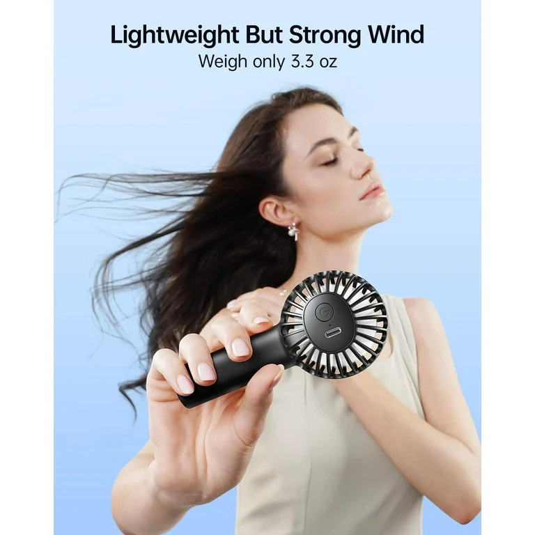 SWEETFULL Mini Portable Fan - Rechargeable Handheld Fan, 3 Speeds Personal Small Hand Gifts for T... | Walmart (US)