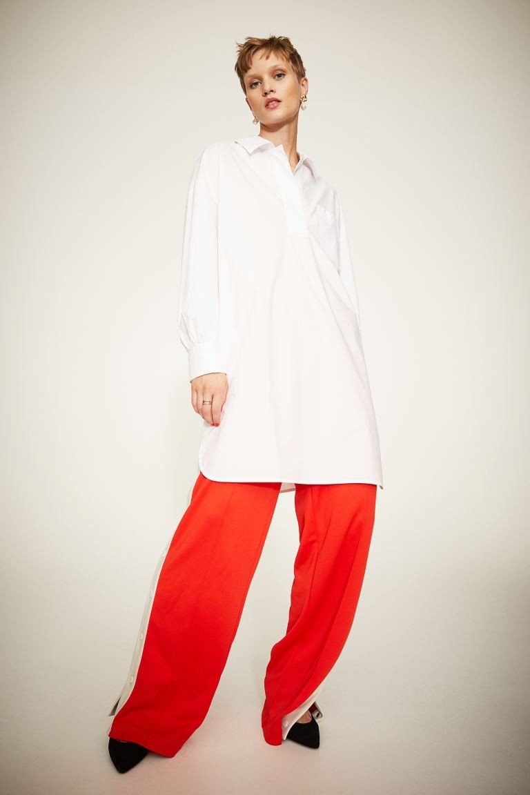 Oversized Cotton Shirt | H&M (US + CA)