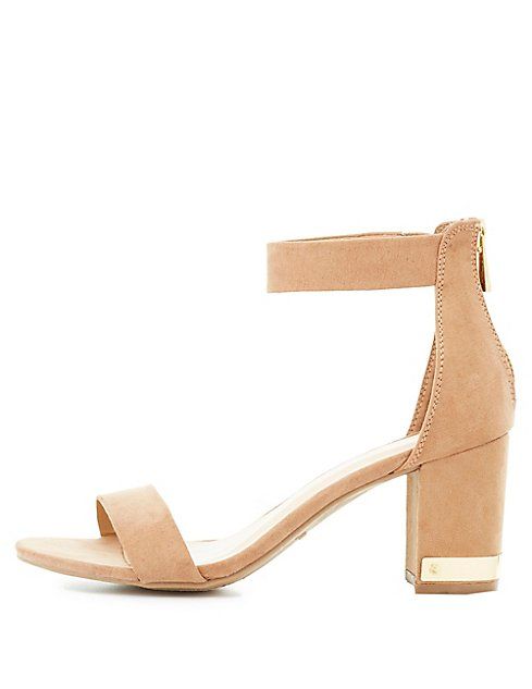 Bamboo Gold-Trim Two-Piece Sandals | Charlotte Russe