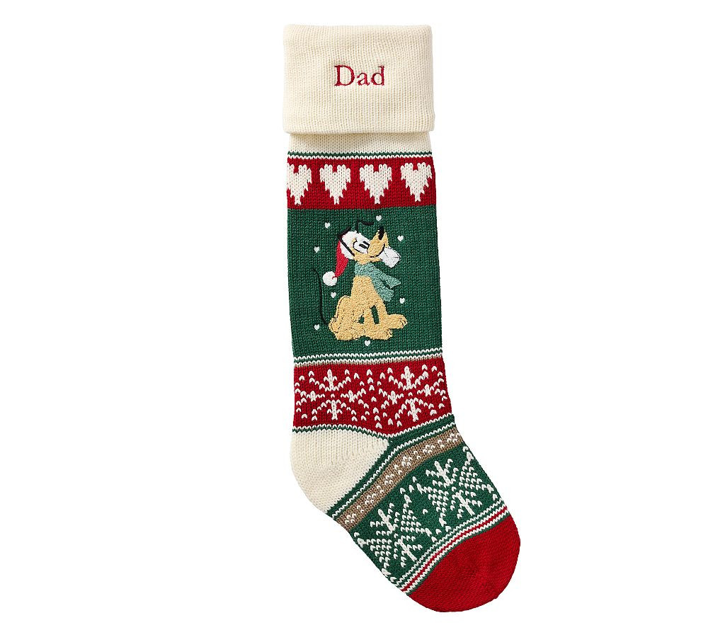 Disney Mickey Mouse Classic Fair Isle Christmas Stocking Collection | Pottery Barn Kids
