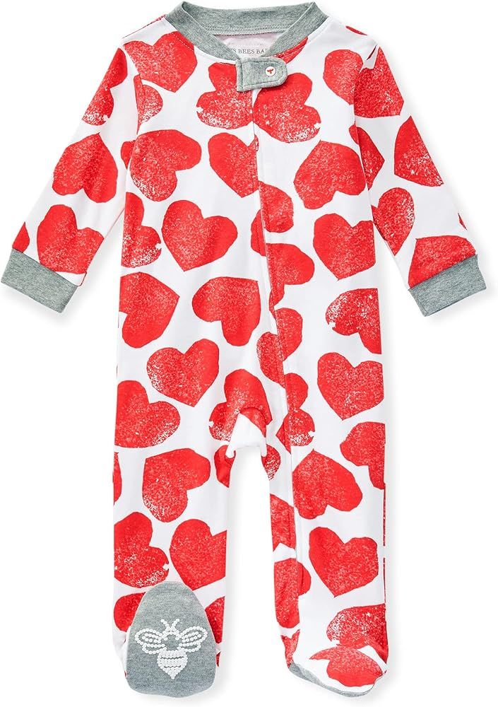 Burt's Bees Baby Baby Girls' Sleep and Play Pajamas, 100% Organic Cotton One-Piece Romper Jumpsuit Z | Amazon (US)
