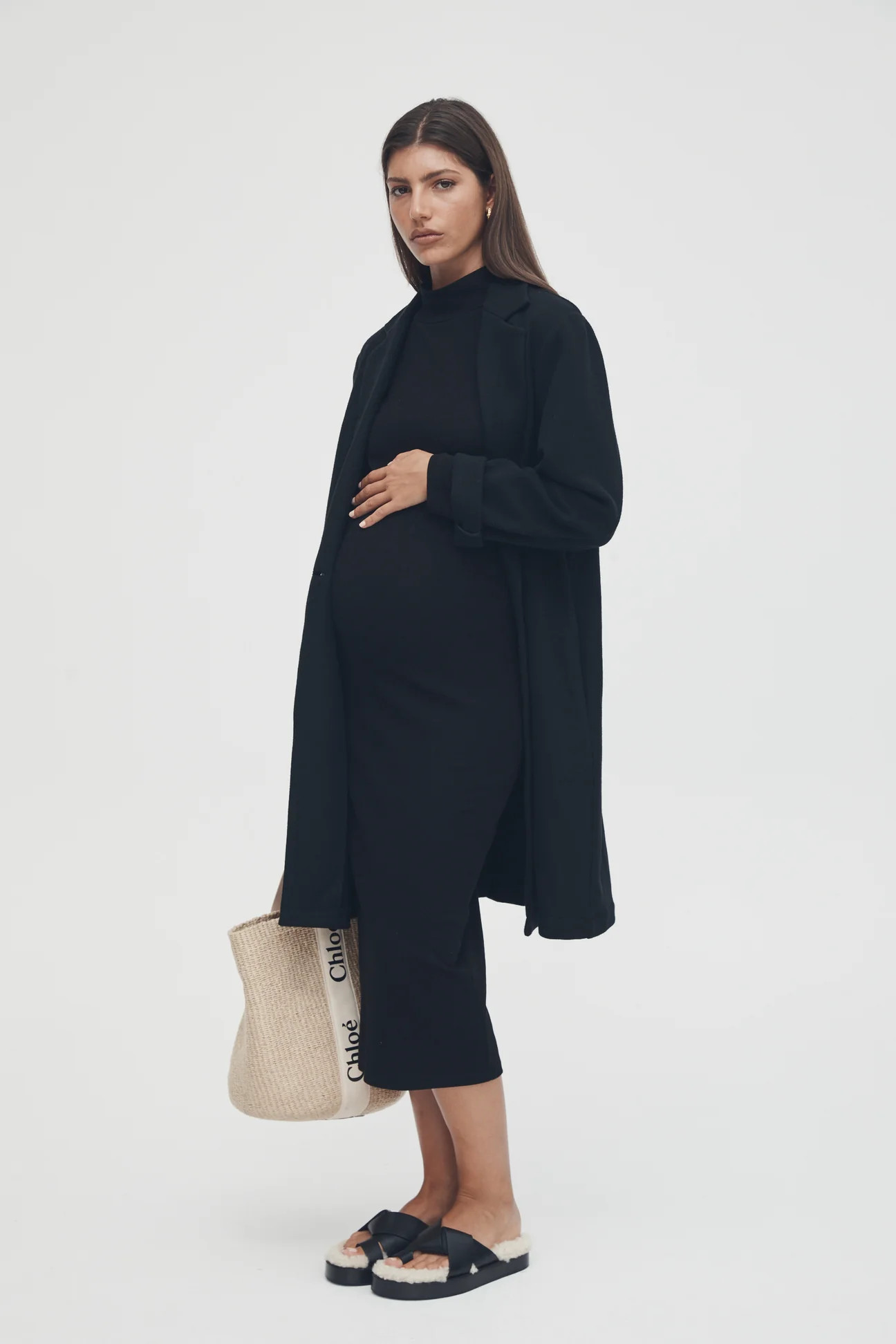 Savoir Coat (Black) | Legoe Heritage Maternity