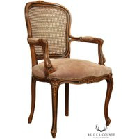 Chateau D'ax French Louis Xv Style Cane Back Armchair | Etsy (US)