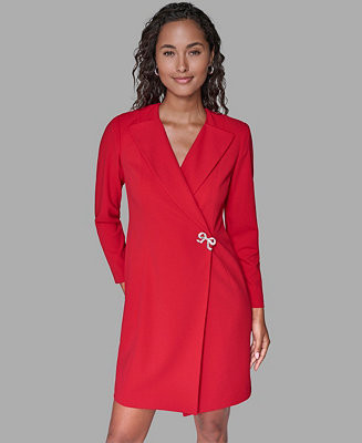 Women's Collared Neck Jacket Dress | Macy's