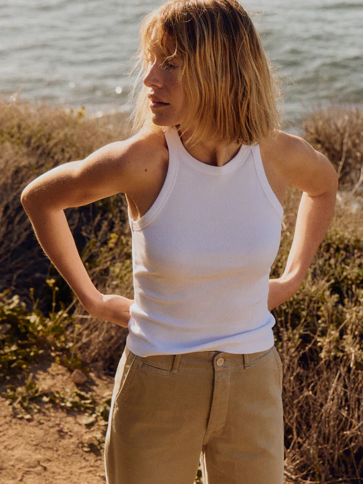 White Surplus Rib Tank | Buck Mason